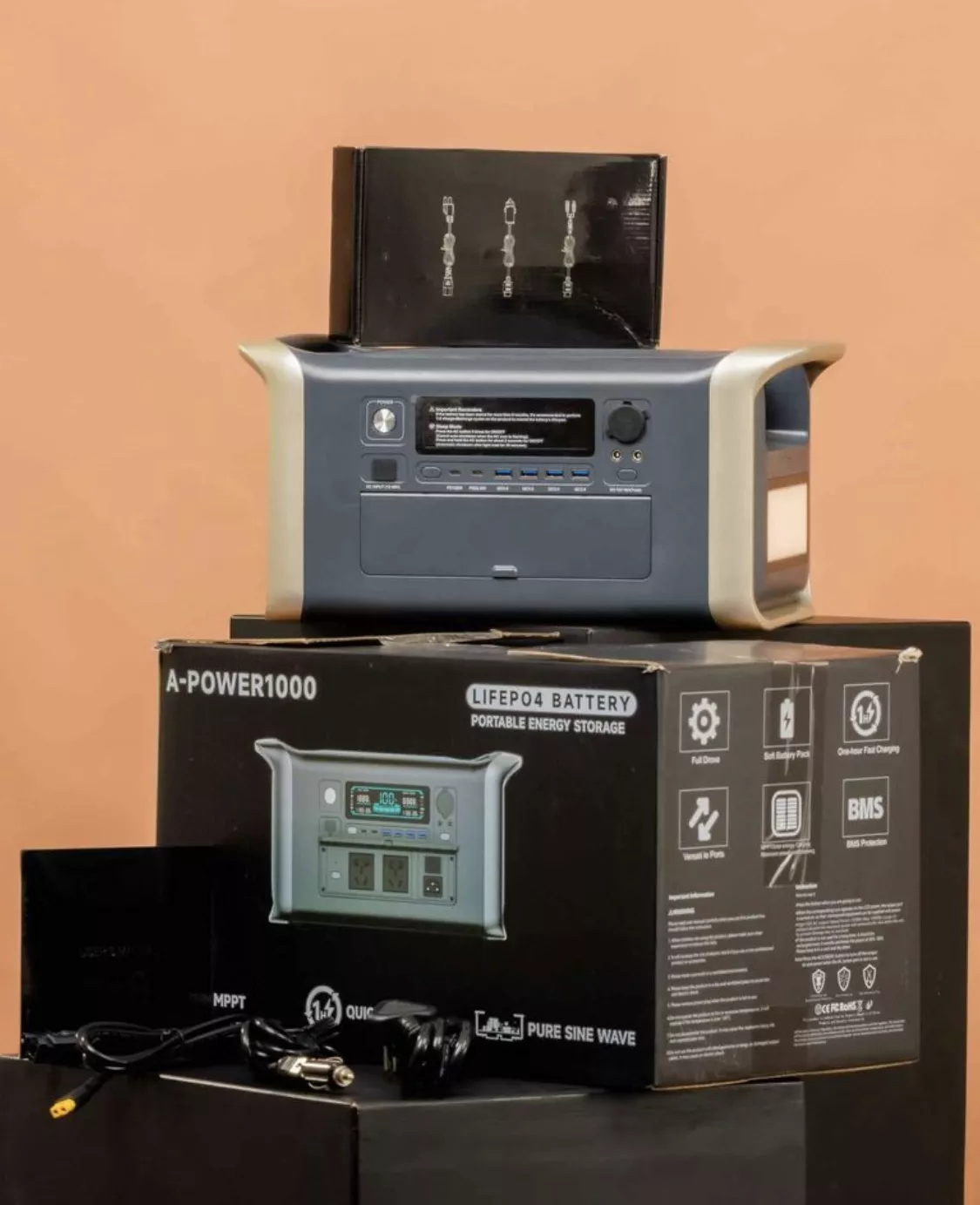 Portable Power Station Lithium/solar Generator Ap1000 Aupow (1000watt/h) 32v/32ah - Image 2