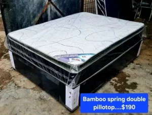 Bamboo Spring Double Pillotop Bed