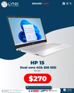 Hp 15 Dual Core 4gb 256gb Ssd