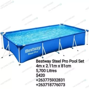 Bestway Steel Pro 4.00m X 2.11m X 81cm Pool