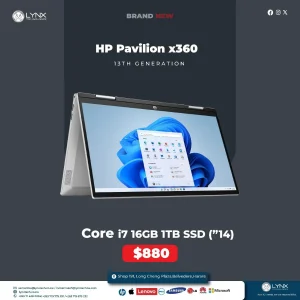 Hp Pavilion X360 14 2-in-1 Laptop Core I7 13th Gen 16gb Ram 1tb  Ssd Win 11