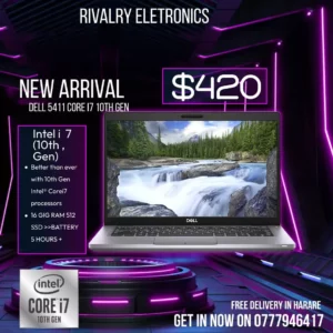 Dell Latitude 5411 Core I7 10th Gen (512gig Ssd 16gig Ram)