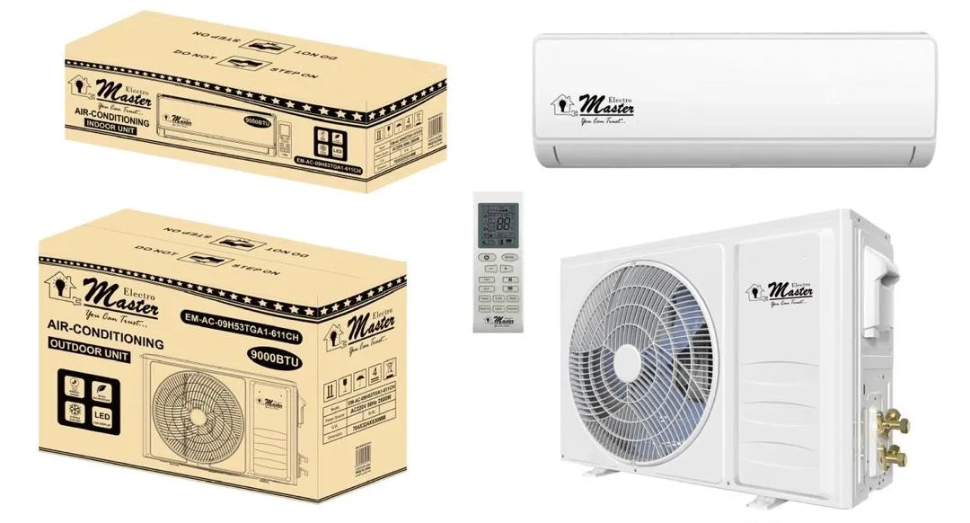 9000 Btu Wall Mounted Split Airconditioner Set