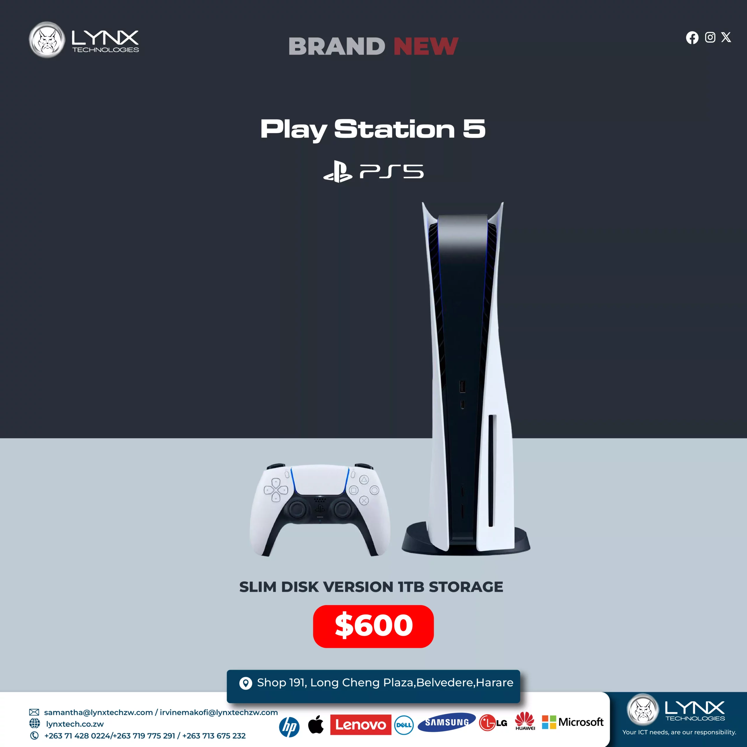 Playstation 5 Slim Disk Version 1tb