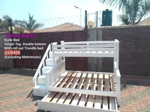 Bunk Bed,with Stairs And Trundle Bed