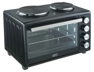 Defy 30litre Mini Oven With 2hotplates Black
