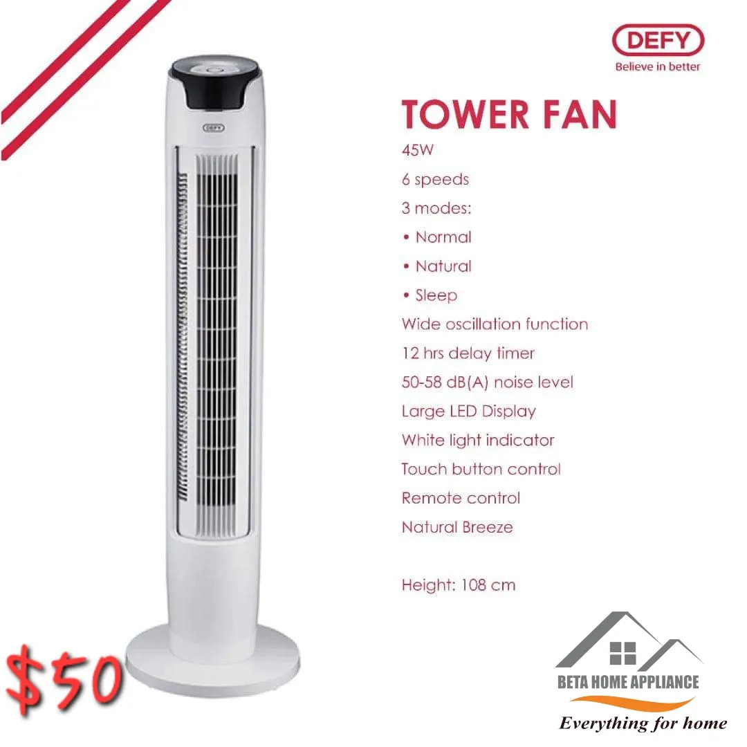 Defy Tower Fan - Image 2