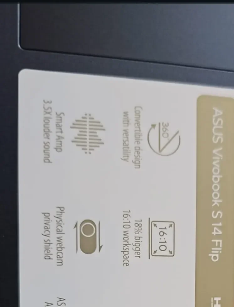 Asus Vivobook S14 Flip, Amd Ryzen 7 7000, 13th Gen - Image 2